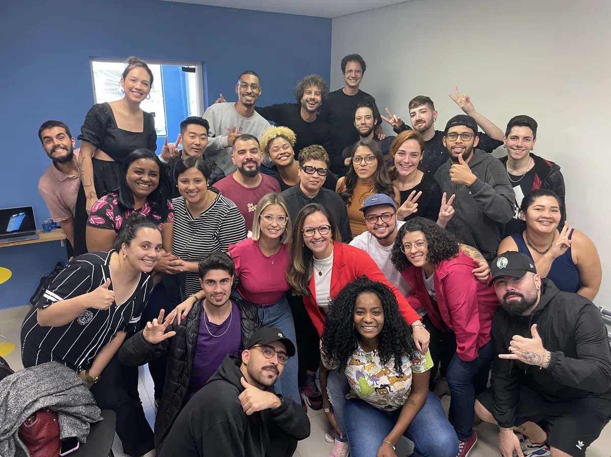 Foto grupal de una capacitación del equipo de LIVO en São Paulo, aproximadamente en 2018