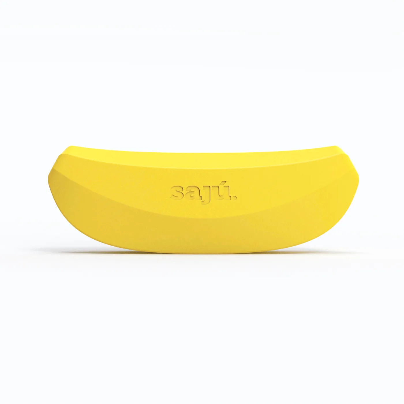 Estuche para gafas amarillo con forma de plátano