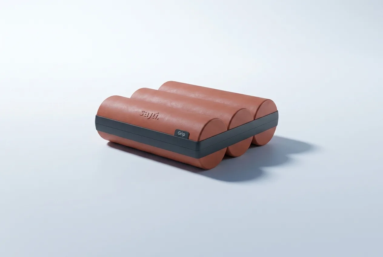 Sculpted protective case with a contrasting closure
