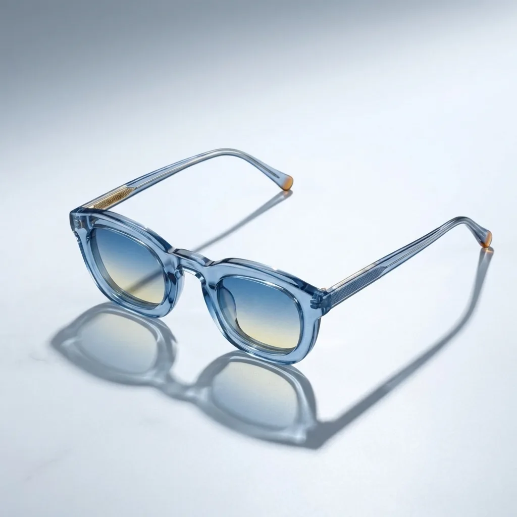 Translucent optical frame and sunglasses