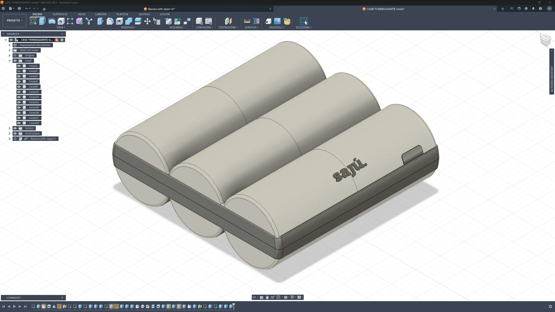 3D model / the complete case
